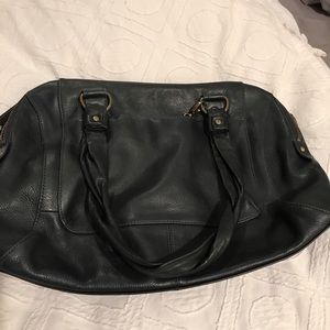 Dark blue shoulder bag